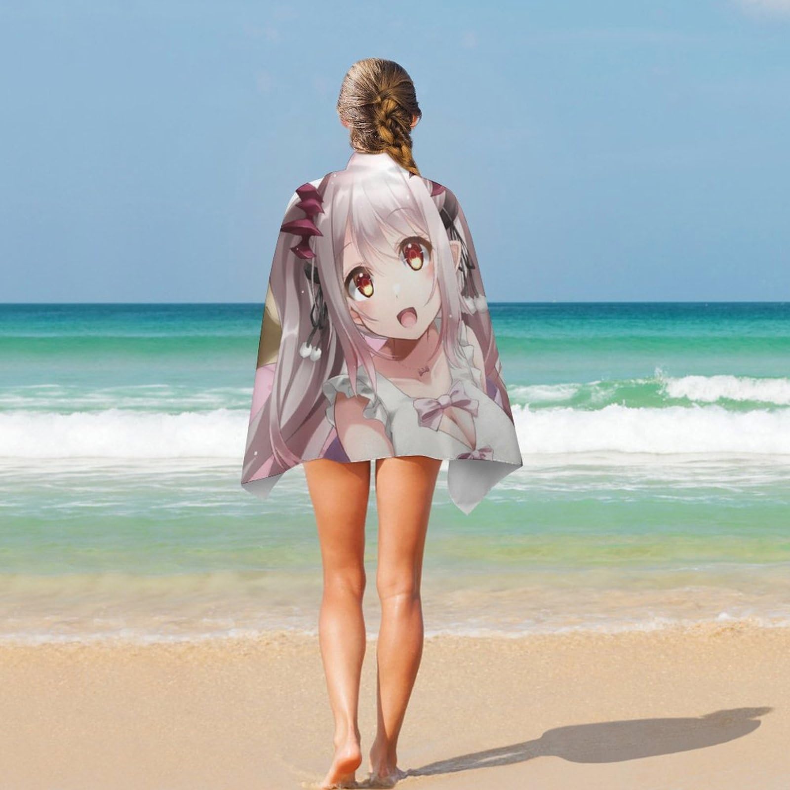 Amazon.co.jp: バスタオル Vtuber 周防パトラ アニメ ビーチタオル