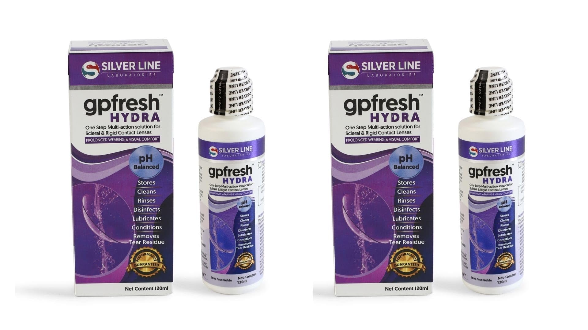 - GP Fresh Hydra One step multi-action lenses solution for eyes, Ideal for Scleral & Rigid Contact Lenses, Multi-Purpose Lens solution (120 ML) - Pack of 2