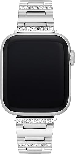 Anne Klein Pulsera de moda con detalles de cristal prémium para Apple Watch