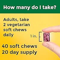 Vista 5 de Nature Made High Absorption Magnesium Complex Soft Chews, Magnesium Supplement for Muscle, Heart, Bone Support, Magnesium Citrate & Malate Blend 250