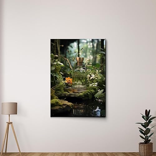 Yoga Wall Art, Canvas Prints Yoga Meditation Studio Room Decorations Tie Dye Hippie Psychedelic Poster with Frame Meditating Peace Wall Art Hanging