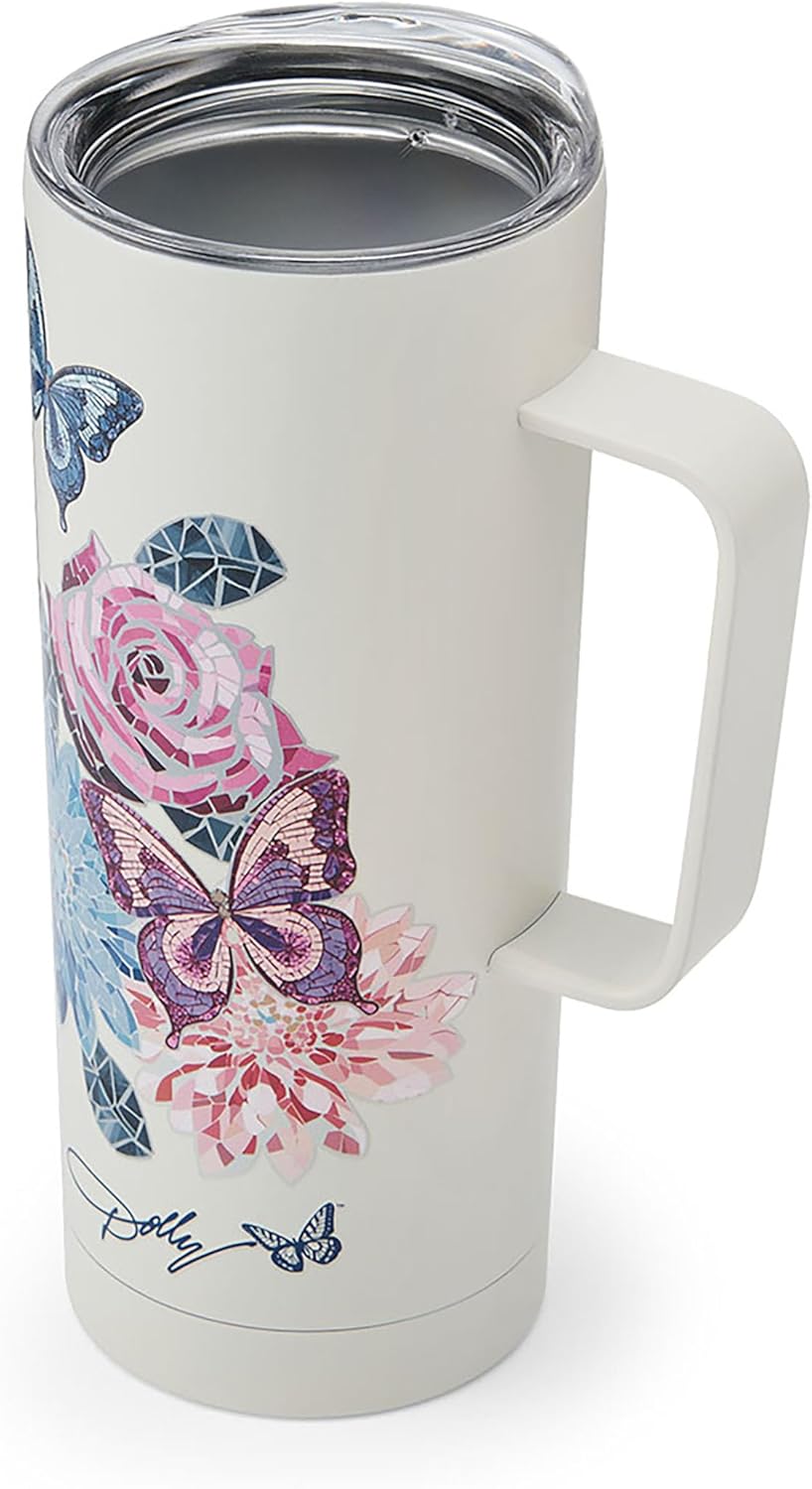 Dolly Parton Mug With Handle, Double Wall Vacuum Insulated Stainless Steel With Splash Resistant Slider Lid, Cold For Up To 24 Hours Or Hot For Up To 8 Hours, 20 Ounce, Jewel - Image 5