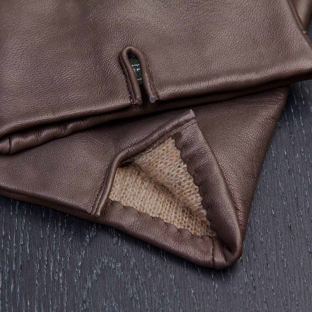 Downholme Classici Guanti in Pelle con Fodera in Cashmere per Uomo