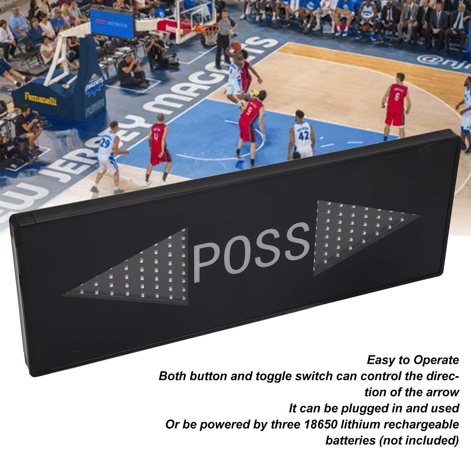 Indicatore di Possesso Palla LED per Basket Grande Schermo Ad Alta Luminosità a Freccia Elettronica (Spina UE)