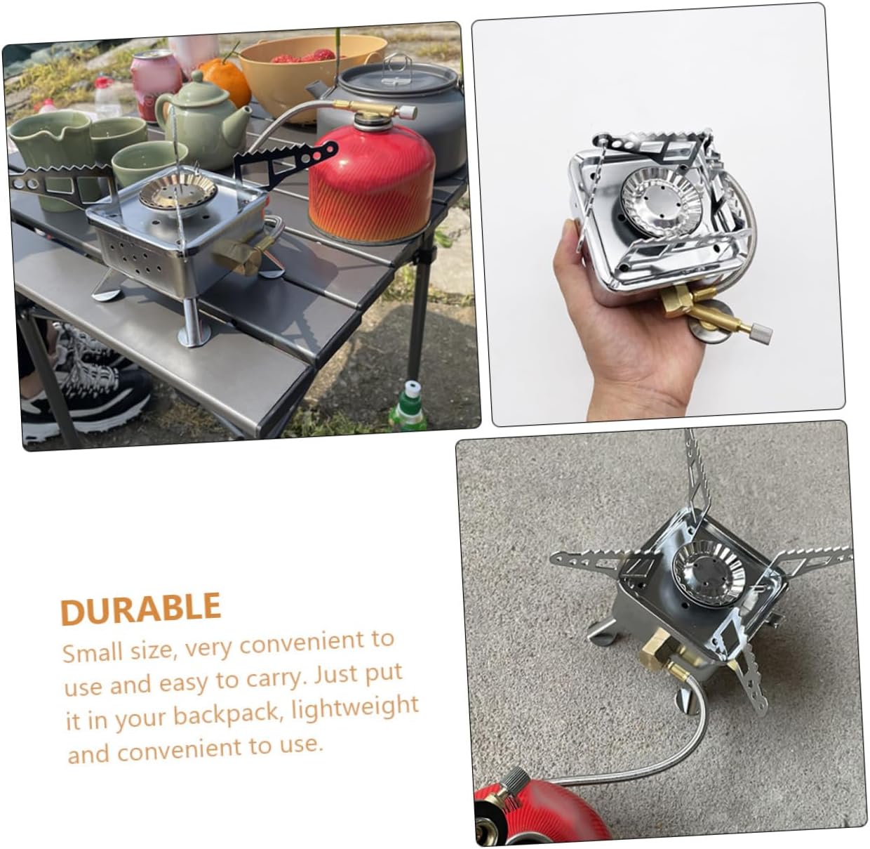 Portable Camping Stove Outdoor Cooking Stove Hiking Trekking Propane Gas