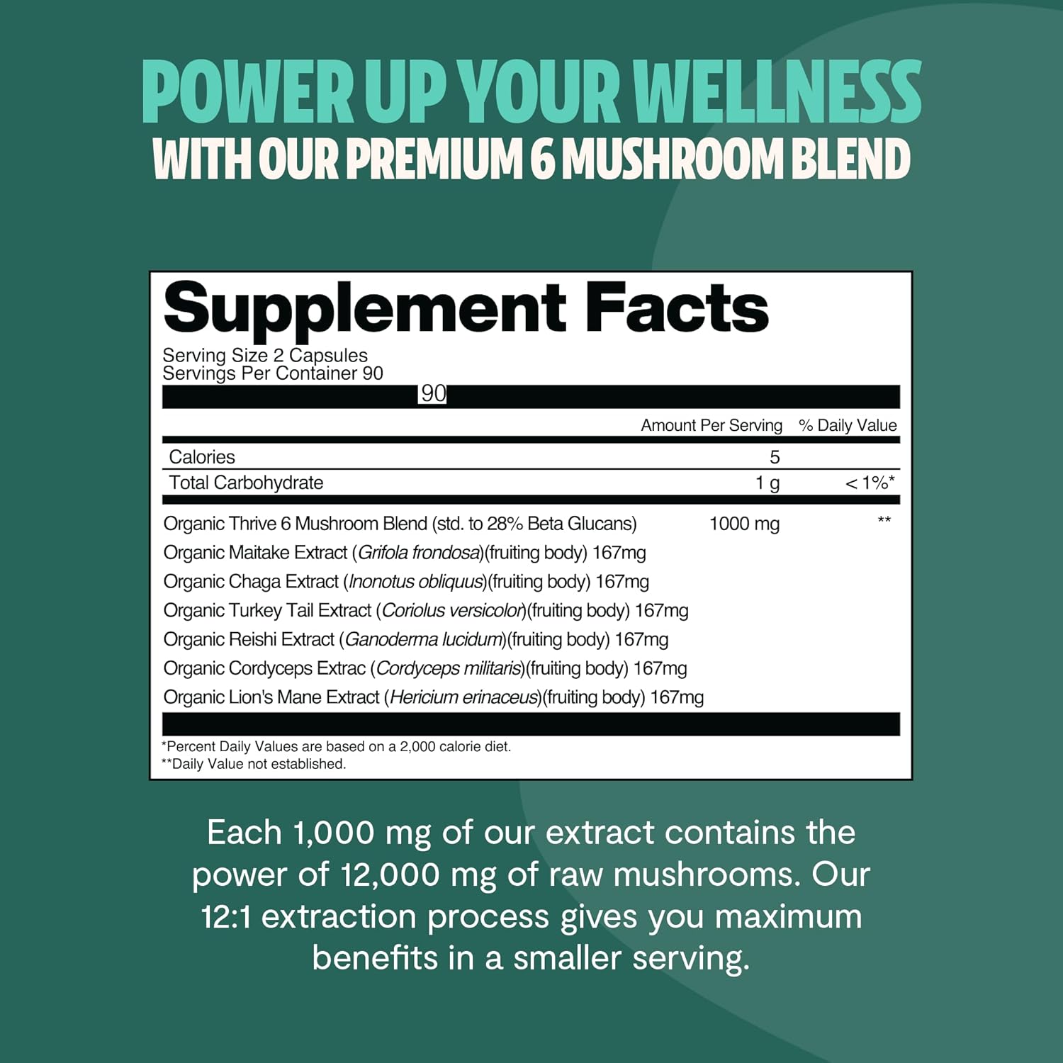 FreshCap Ultimate Mushroom Supplement 12,000mg - Nootropic Complex Capsules, Organic Mushrooms Immune Support, Brain Supplements for Memory and Focus, Ayurveda Nootropic (180 Capsules) - Image 3