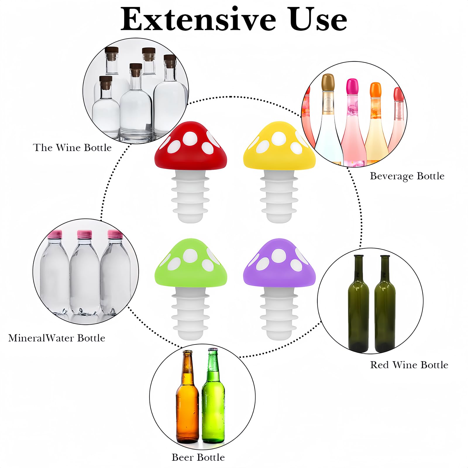 YDS Usine En Gros Silicone Bouchon De Bouteille De Vin En Silicone Réutilisable