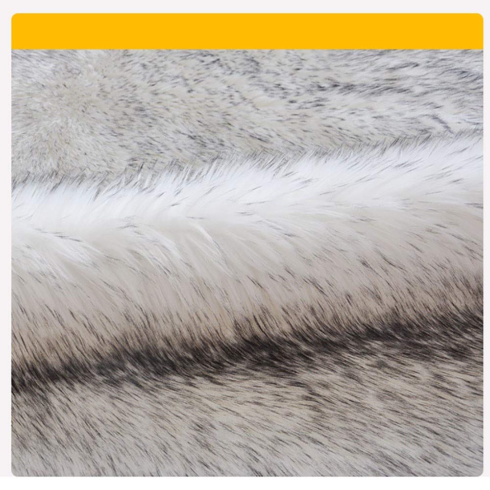 Tapis en Peau de Mouton synthétique,Man Made Laine Tapis de Canapé Coussin,Cozy Sensation comme véritable Laine Tapis en Fourrure synthétique(60 * 180cm)