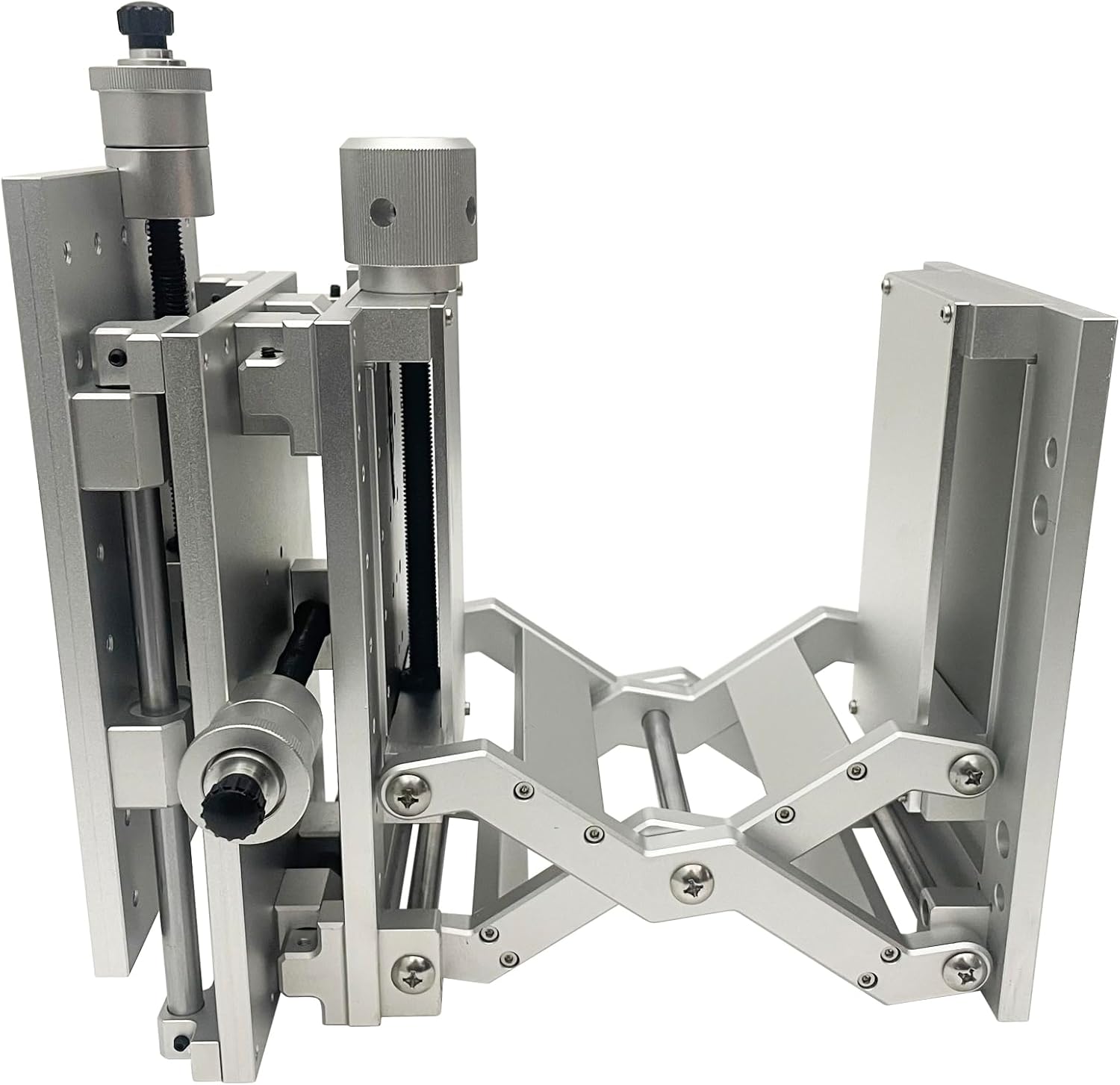 INTBUYING 3 Axis Moving Work Table Marking Machine Accessories M4 Position Hole XYZ Moving Positioning Working Platform