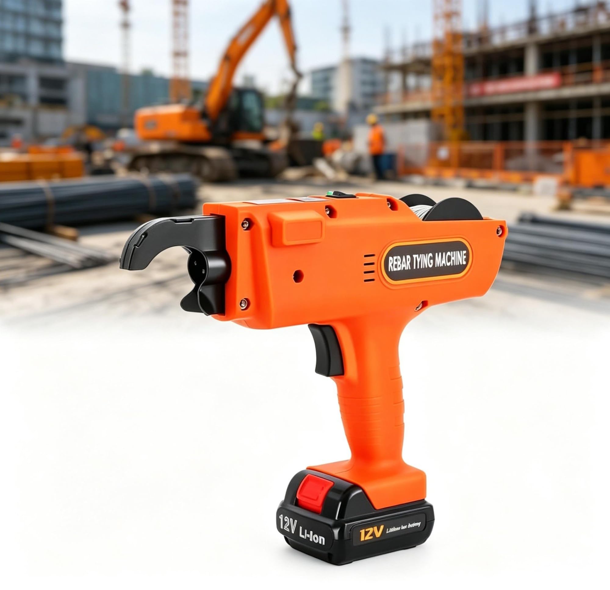 Sysxlt One Color Cordless Automatic Rebar Tying Machine，Handheld Rebar Tie Gun,Fast Steel Bar Binding Tool，For Construction