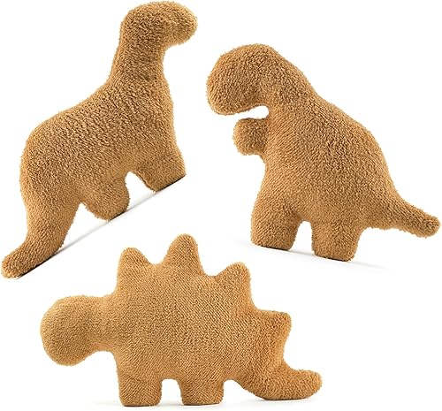 Miniatura 6 de NXCHIZS Almohada de nugget de dinosaurio  Almohada de nugget de pollo de peluche para decoraciones de Pascua y decoraciones de cumpleaños (Can't
