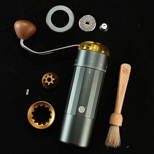 Miniatura 6 de Molinillo de café manual, molinillo de café de mano Z5 con perilla ajustable externa de 0.88 oz de capacidad, molinillo manual y eléctrico de modo