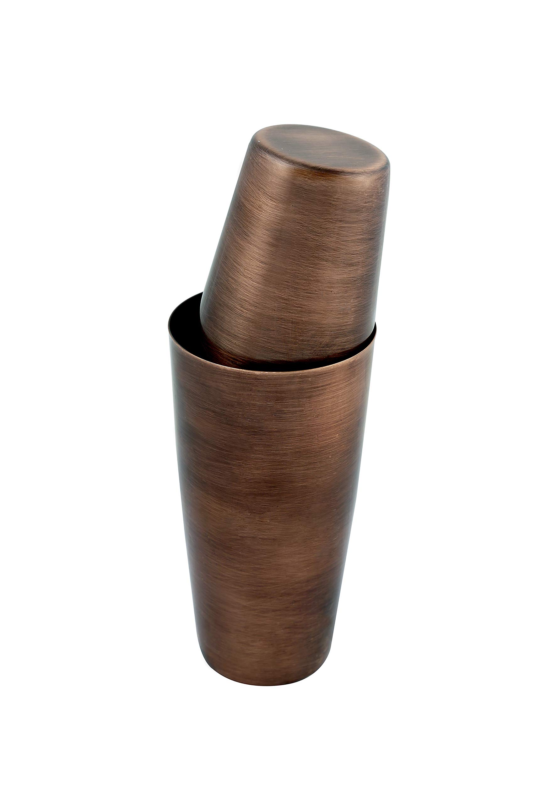 The Bar Tools KM-SR801-E Stainless Steel 2 Tin Boston Cocktail Shaker (Copper Antic Finish)