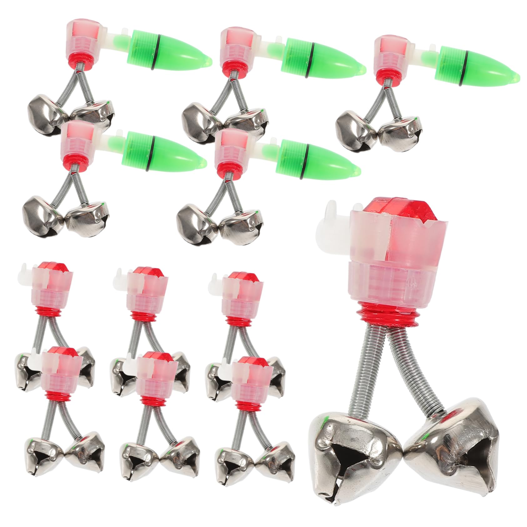 BESPORTBLE Fishing Accessories 40pcs Fishing Rod Bells Screw Fish Bells Led Random
