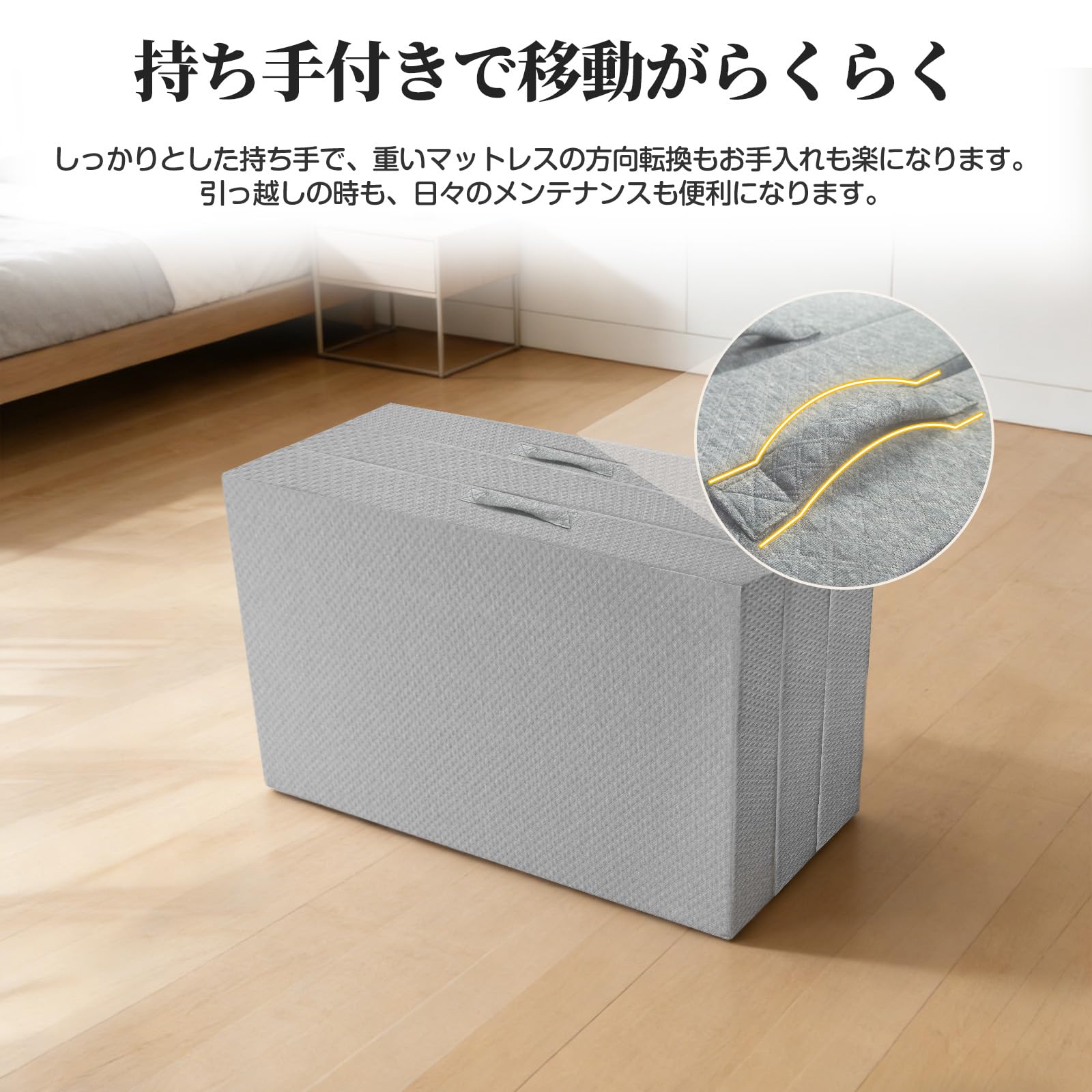 Amazon｜マットレス シングル 高密度36D 硬さ190N 三つ折り 高反発