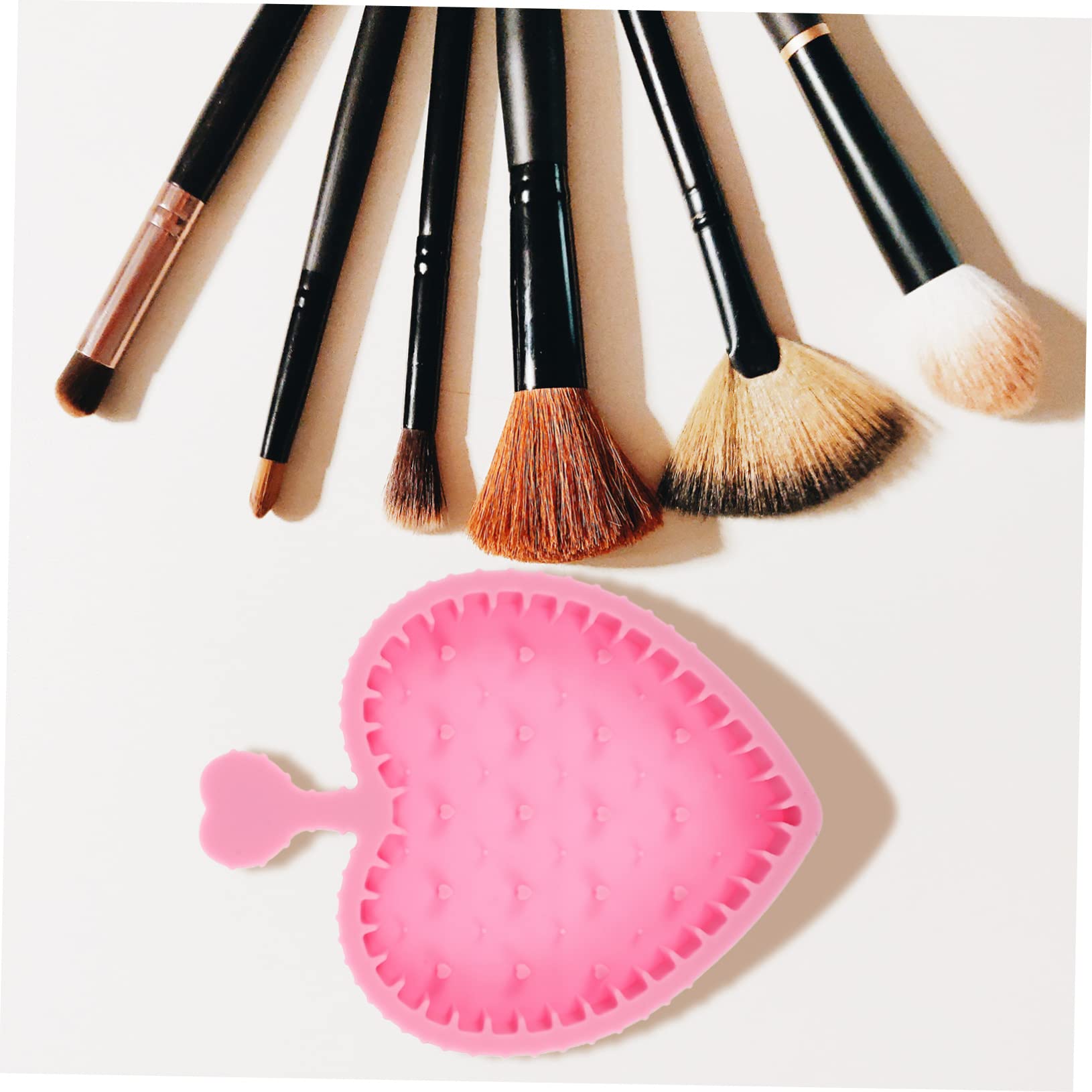 BELLIFFY Silicone Scrub Pad Makeup Brush Clean Mat Silicone Makeup Tool Cleaner Brush Cleaning Pad Makeup Brush Cleaners Silicone Makeup Mat Brush Cleaner Pad Brush Cleaner Mat