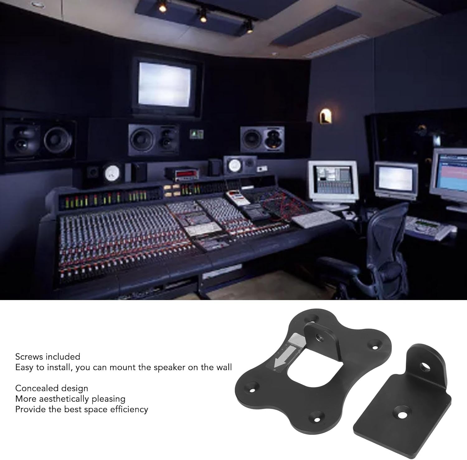 Denash Speaker Wall Mount Bracket, Space Saving Speaker Wall Mounts, Modern Look Thickened Speaker Mounts for SWA 9500S XZ HW Q900A HW Q800A HW Q700A Soundbar