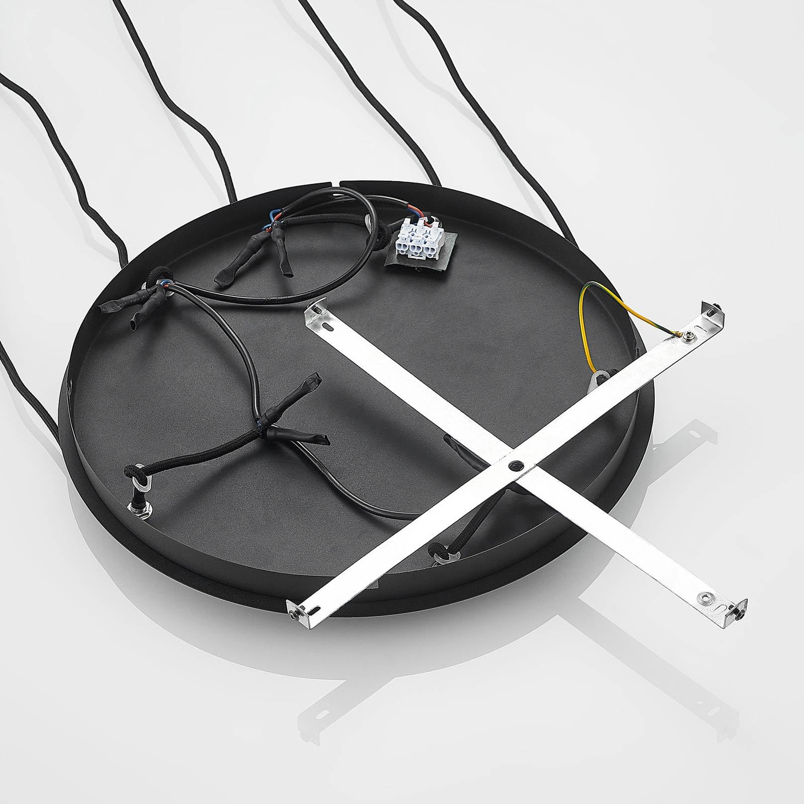 Lindby Pendelleuchte Sanad (Modern) in Schwarz aus Metall (5 flammig, GU10) - Deckenlampe Esstischlampe Hängelampe Hängeleuchte Wohnzimmerleuchte