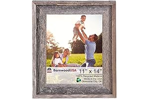 BARNWOODUSA Rustic Farmhouse Style Picture Frame | Reclaimed Wood 11x14