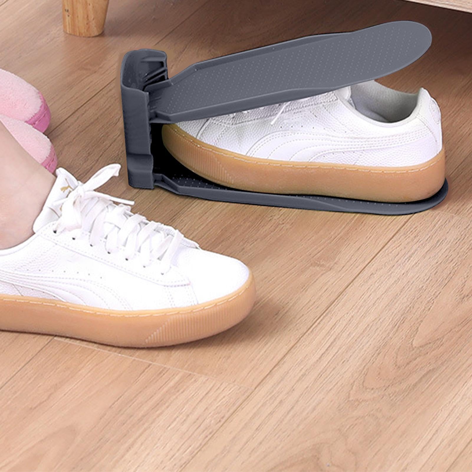 Organizer Per Scarpe Salvaspazio - Impilatore Regolabile, 2/10 Pezzi, Per Armadio - Foto 7