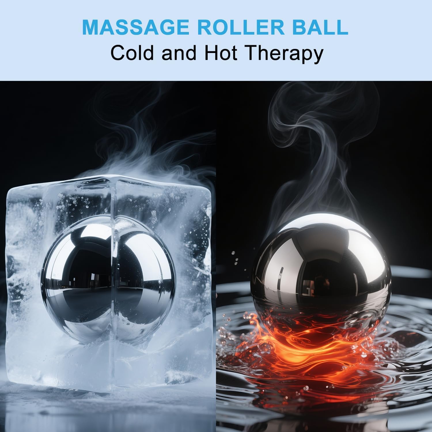 iECO Massage Ice Roller Ball Cold & Heat Therapy Plantar Fasciitis Roller