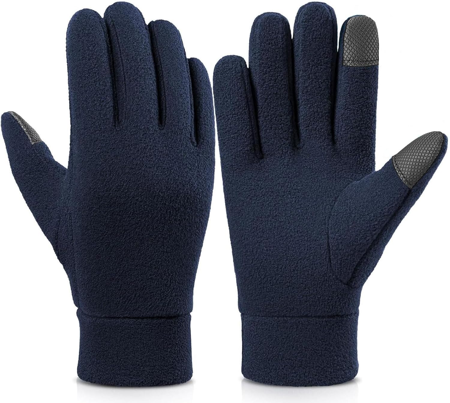 Cierto Winter Gloves Men Women: Touch Screen Thermal Polar Fleece Gloves, Warm Gloves for Running Cycling Driving Hiking