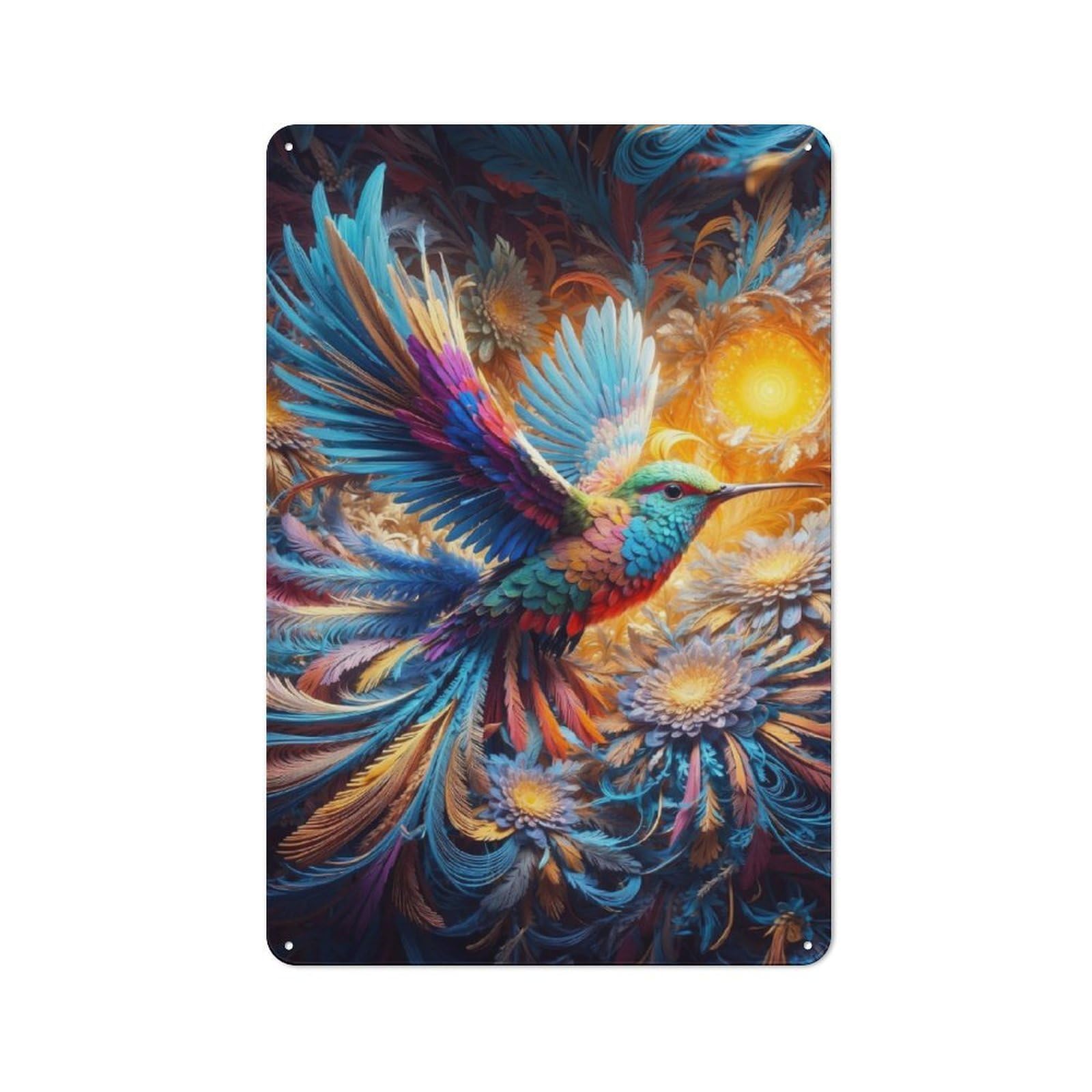 Junmoney Symphony Of Flight Tin Wall Plaque 30X20cm With For Bar Or Restaurant, Suited To Bar Decor Enthusiasts