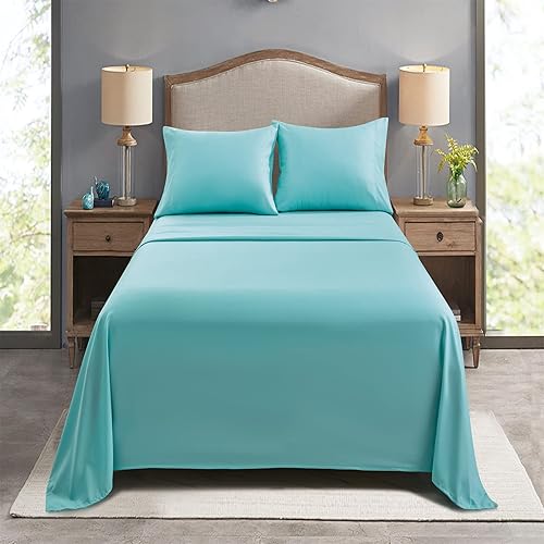 Miniatura 7 de FreshCulture Sábanas encimeras individuales solamente, paquete de 6, sábanas de microfibra suave para el hogar, salones, hoteles, sábanas planas a