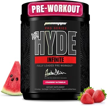 ProSupps Pro Series Hyde Infinite Pre Workout Powder, Strawberry Watermelon