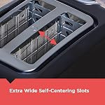 BLACK+DECKER 2-Slice Toaster with Extra-Wide Slots