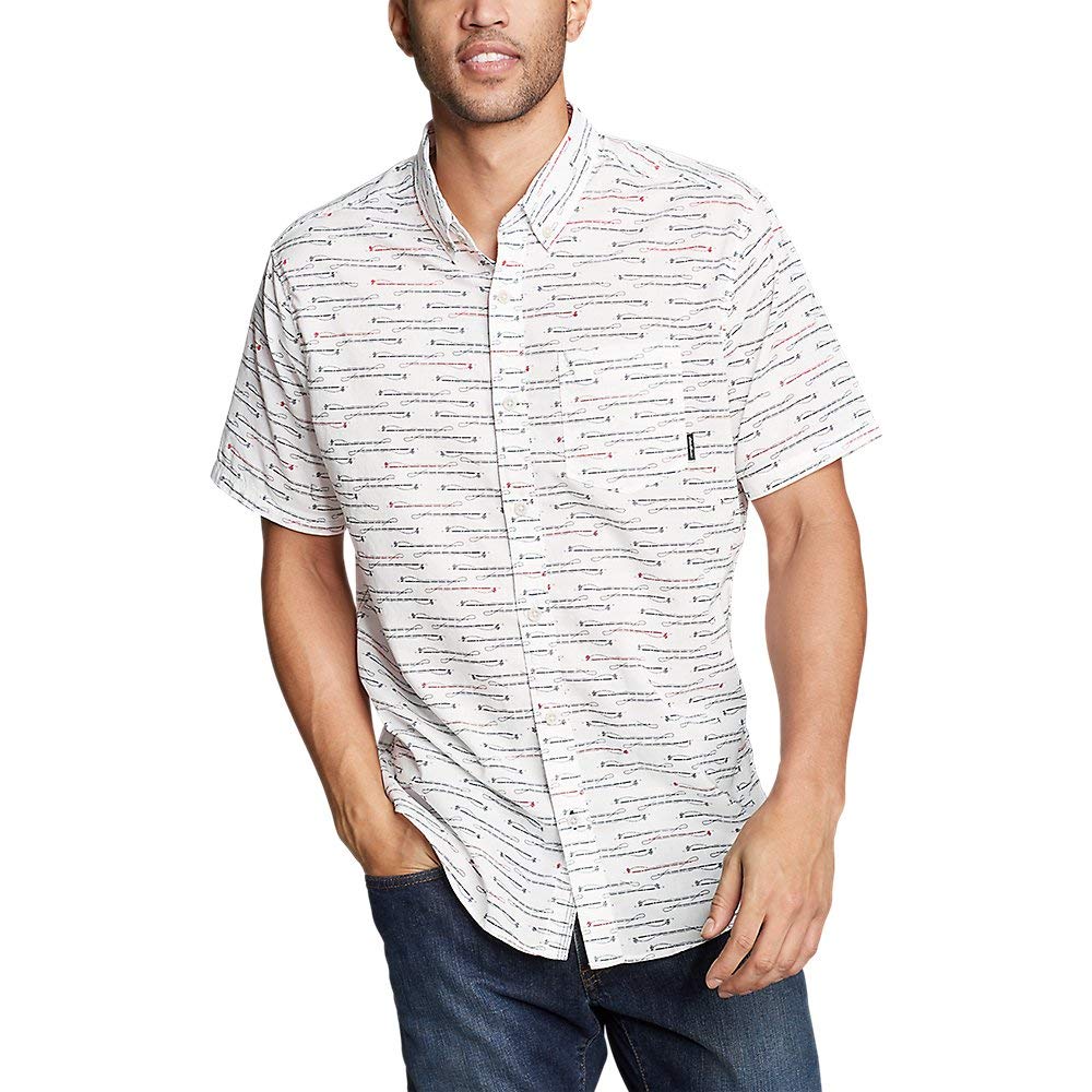 Eddie Bauer Men's Short Sleeve Baja Shirt-Print