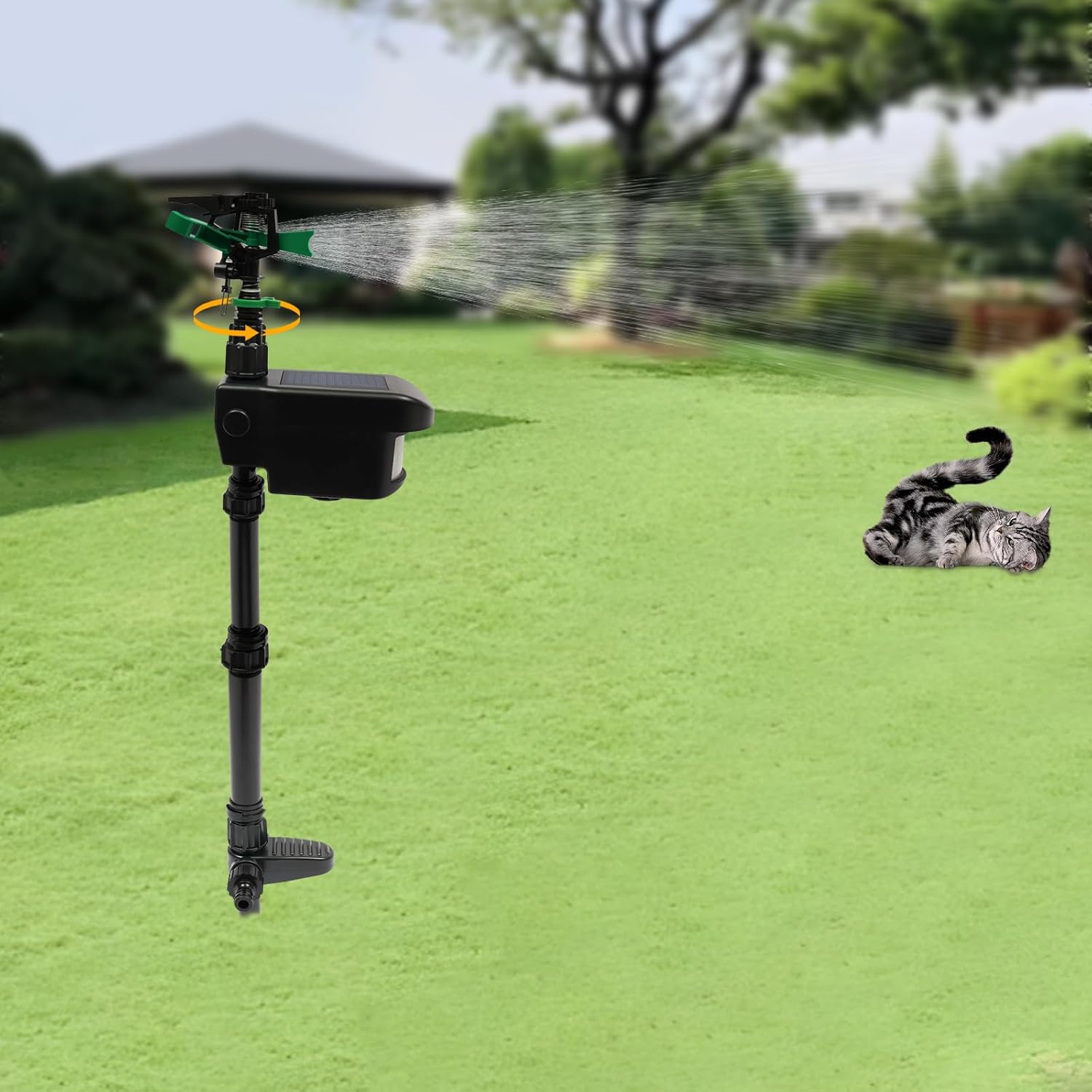 Bitodd Motion Sensor Sprinklers, Motion Activated Sprinklers, Solar Motion Sensors, Kinetic Sprinklers, Motion Sensor Sprinklers for Protecting Gardens, Orchards