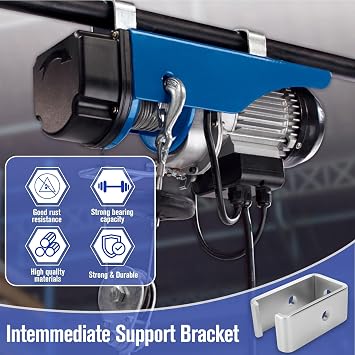 10-Pack 1-5/8 Strut Channel Trolley Track Hanger Bracket | Compatible with 1-5/8 unistrut channel, heavy-duty intermediate support for electric hoist and track trolley system