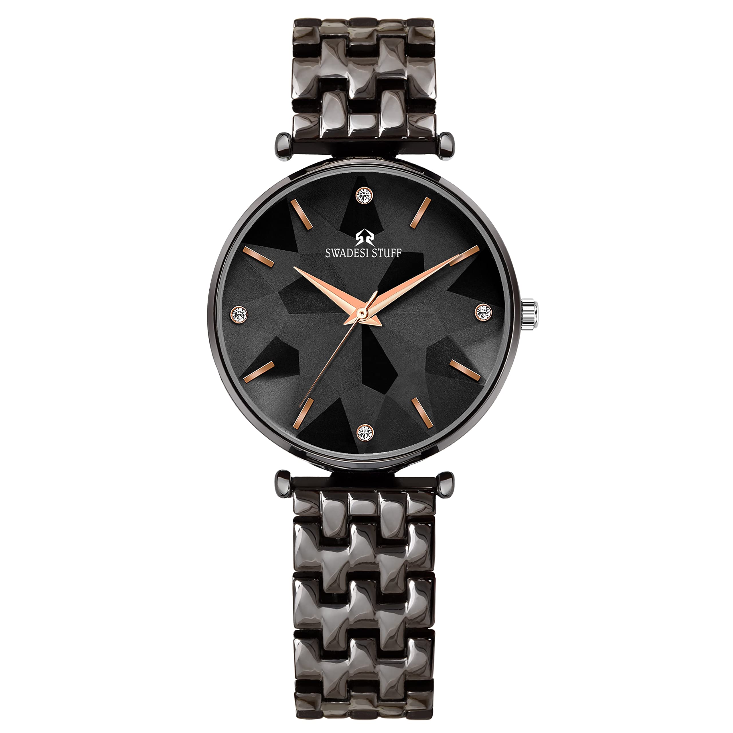 SWADESI STUFF Antique Harmony Grey Dial Premium & Luxurious Stainless Steel Analog Watch for Women (B0BX9S2XVL) Amazon Price History, Amazon Price Tracker
