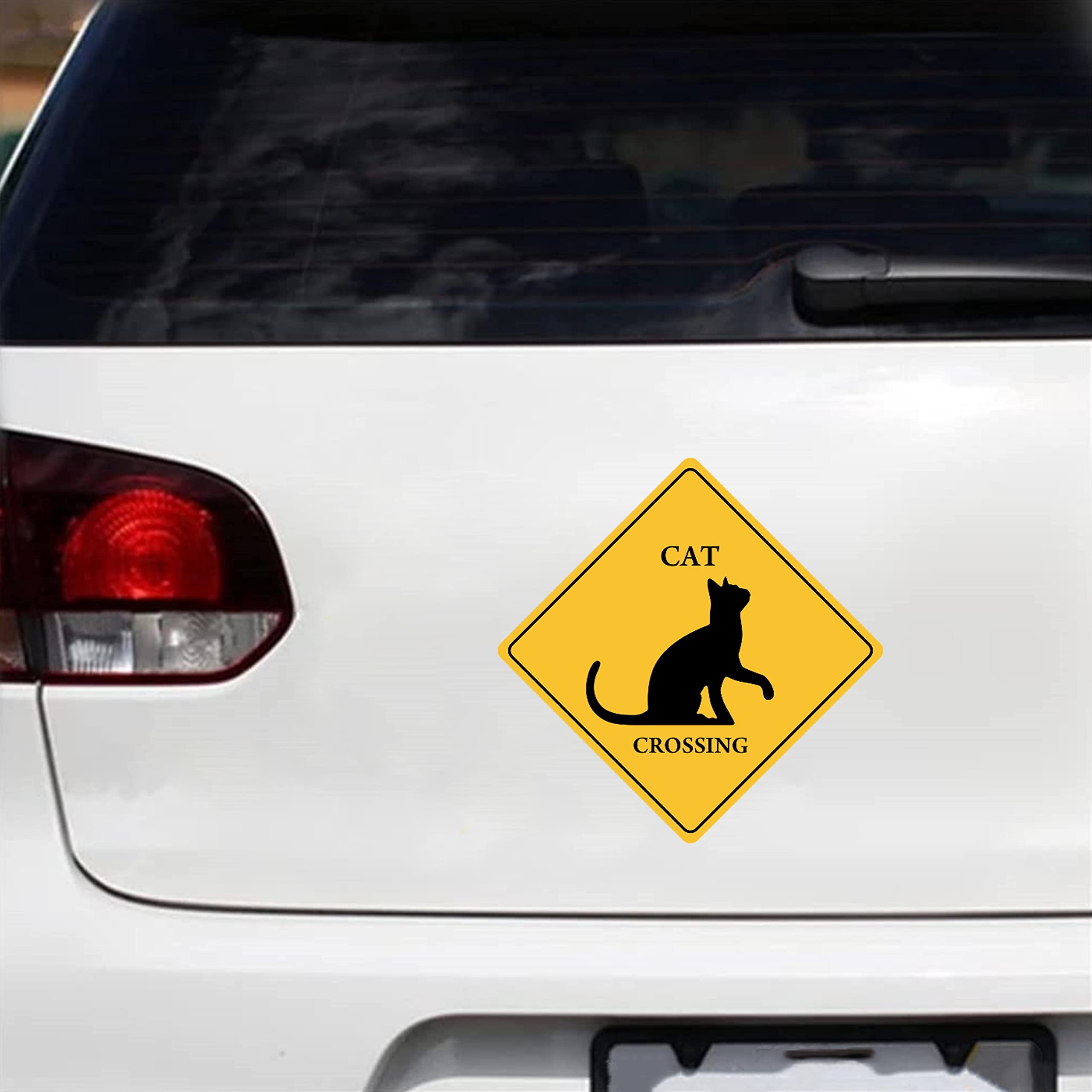 Calcomanía De Vinilo Para Parachoques De Coche Con Meme De Gato