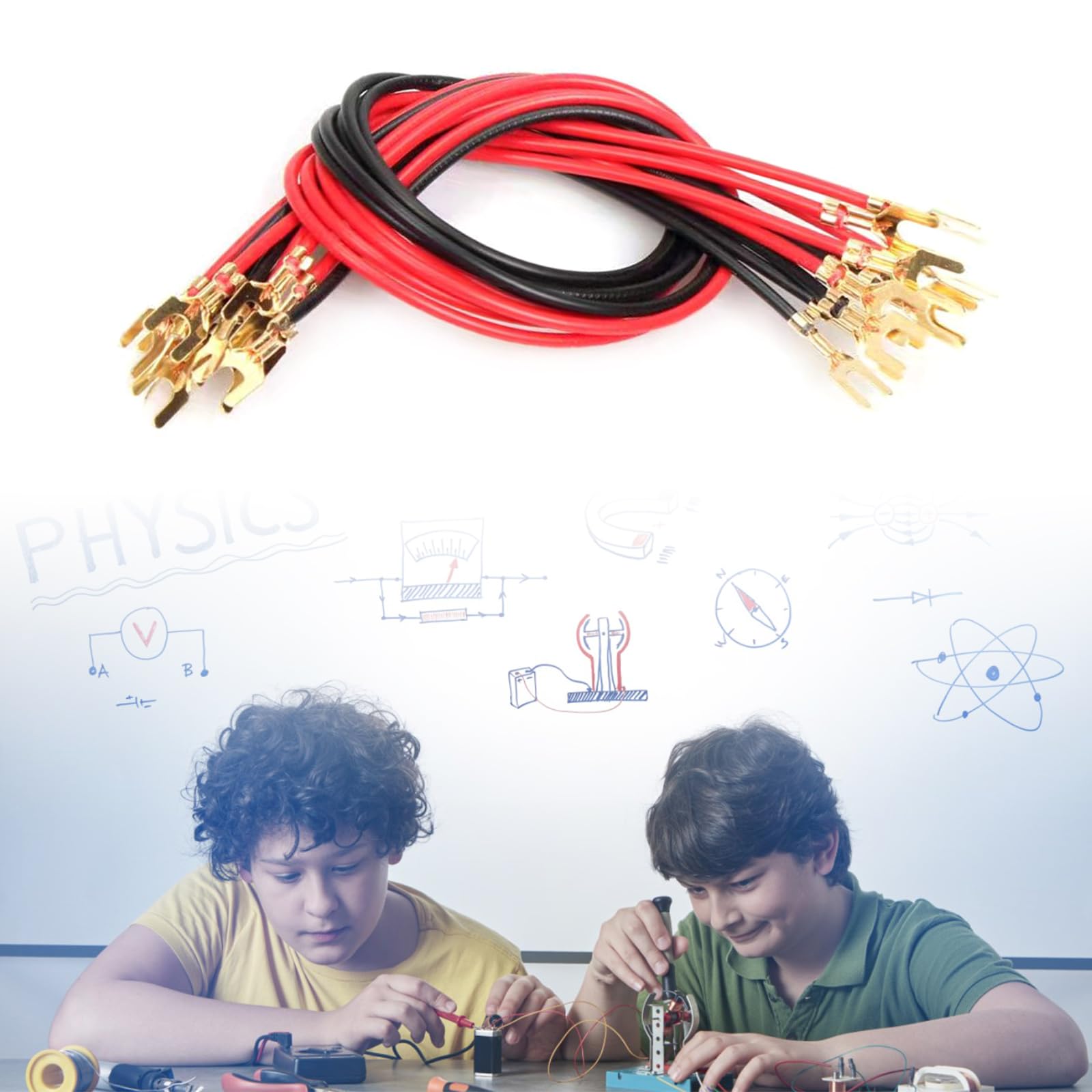 Aouzsta 20cm Small Science Lab U-Shaped Testing Wire Testing for Student Physics Experiments