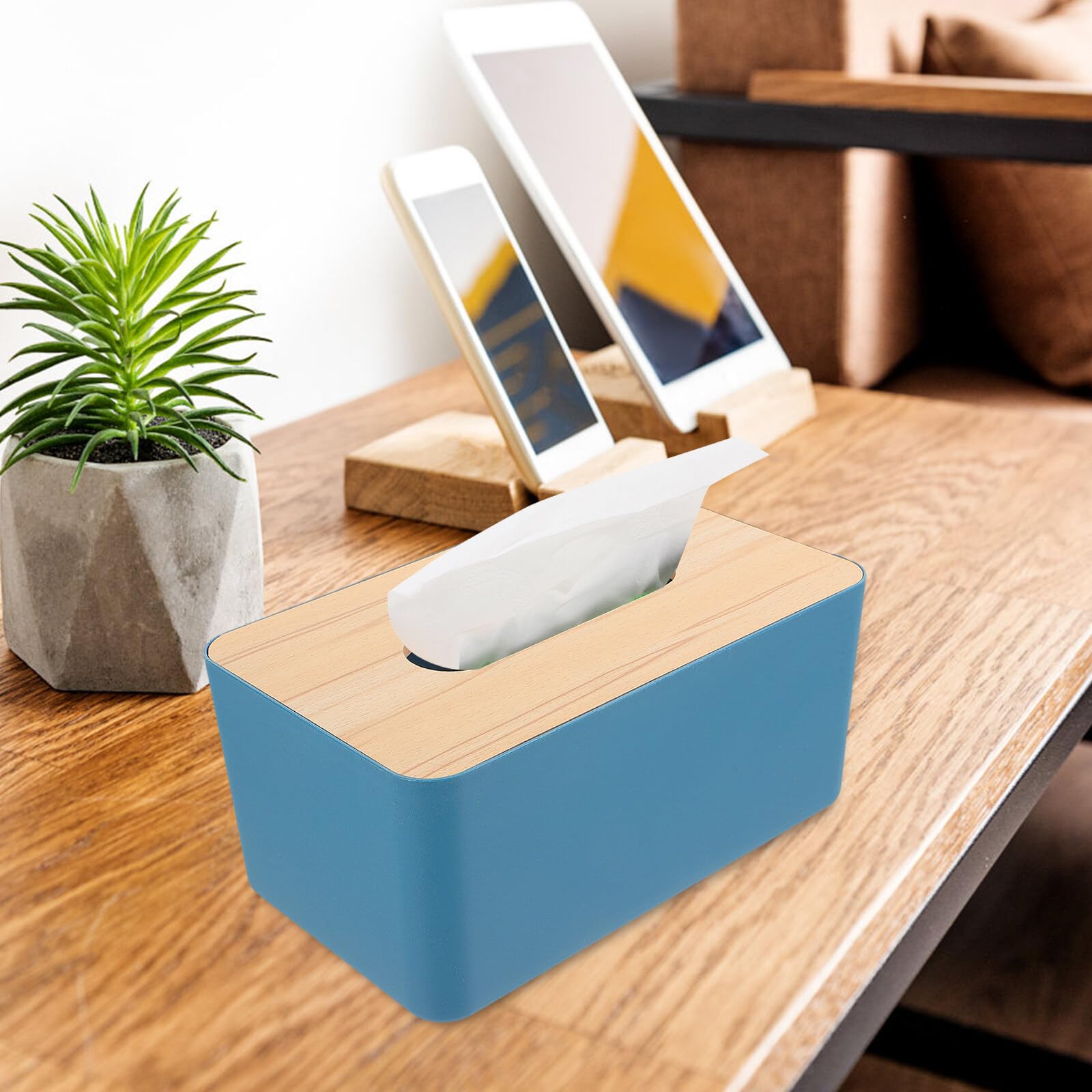 Boîte à Mouchoirs Avec Couvercle - Distributeur Papier Rouleau Design Simple Pour Bureau Maison