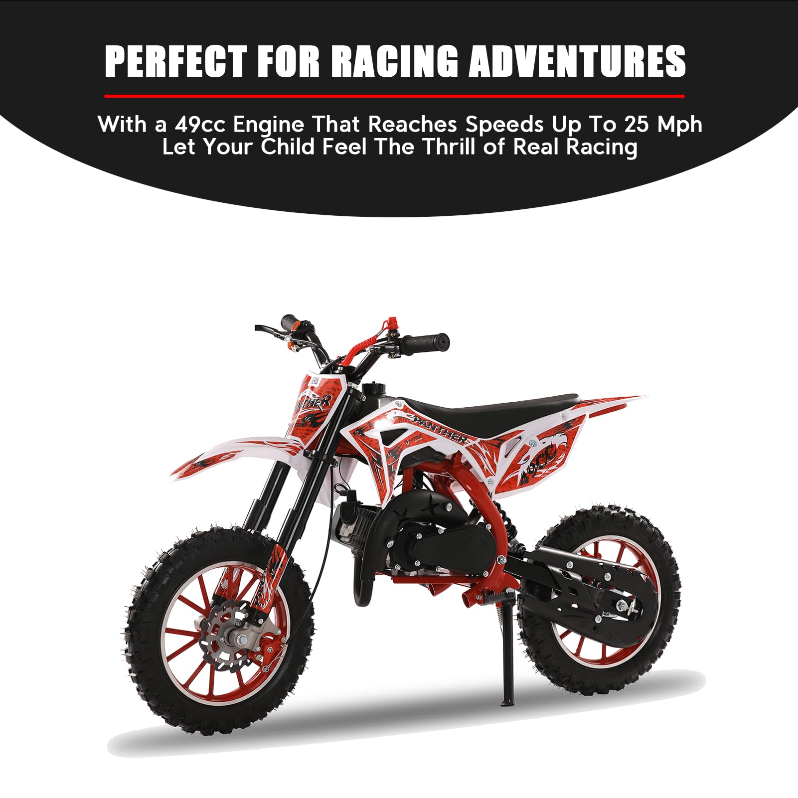 Amazon.co.jp: C-LARSS 49cc キッズ ダートバイク 2ストローク ガス