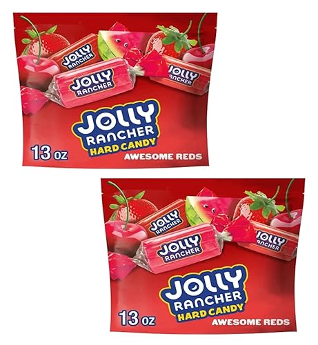 Jolly Rancher Awesome Reds - Paquete de 2 caramelos a granel, perfectos para compartir con otros, sabores clásicos que todos aman
