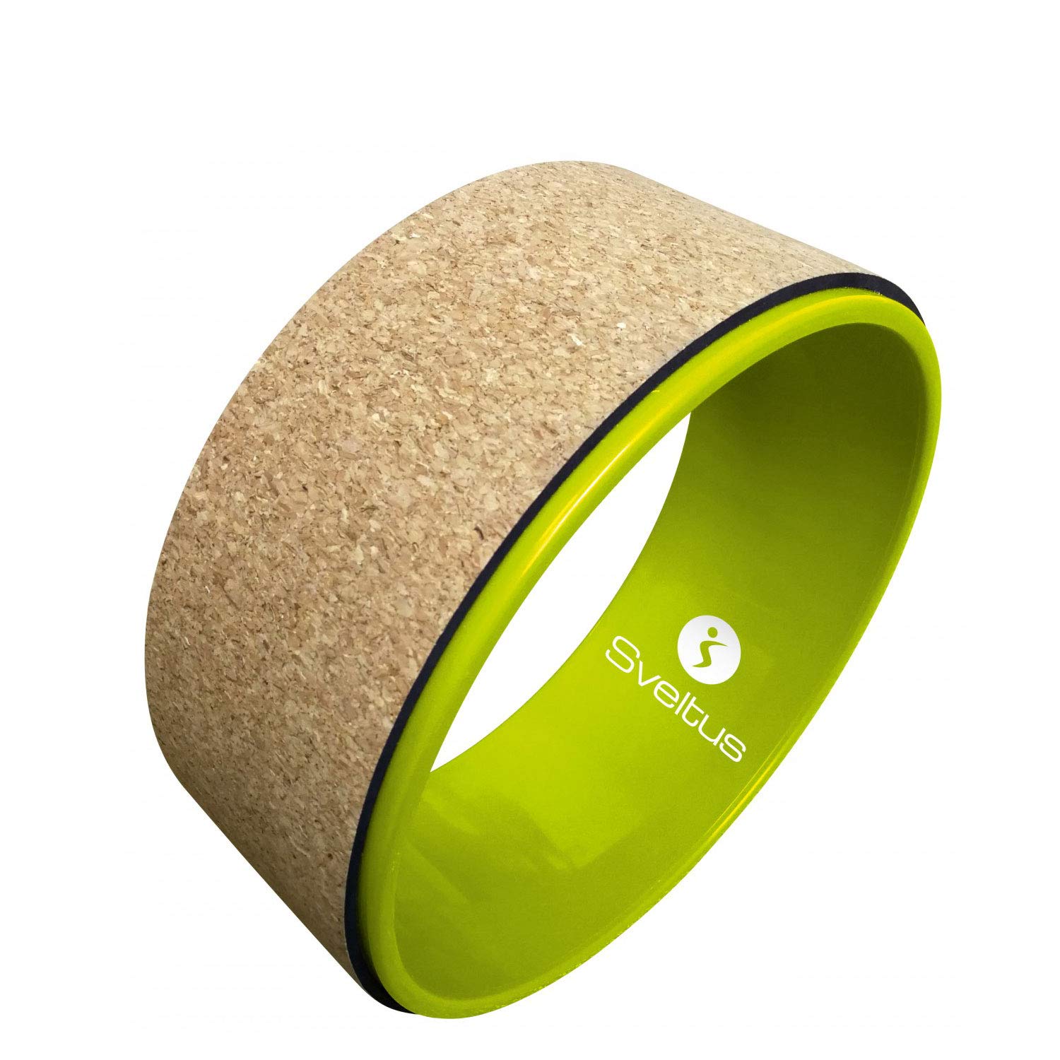 Ruota Da Yoga Sveltus In Sughero - Verde - Per Allungamento E Flessibilità - Taglia Unica - Foto 9