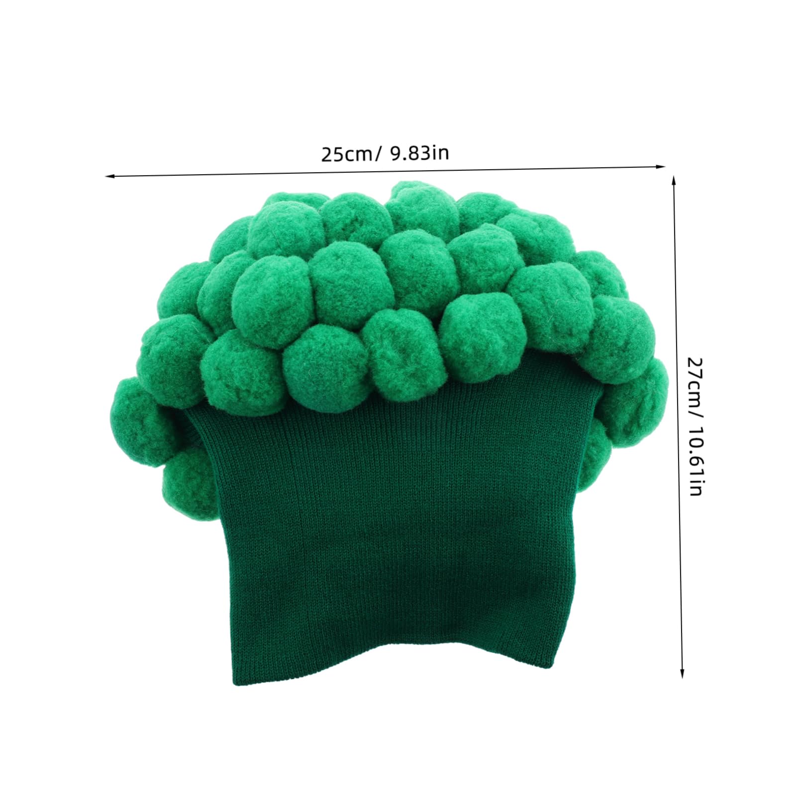Homoyoyo Adorable Vegetable Hat Wacky Hats for Boys and Girls for Photo Shoots Cosplay Costumes Green