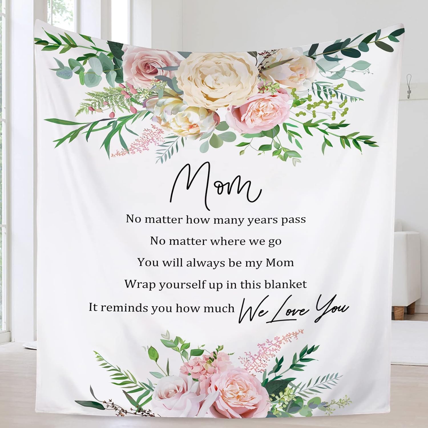 Gifts for Mom, Mothers Gifts Blanket from Daughter, Mom Birthday Gifts from Daughter
