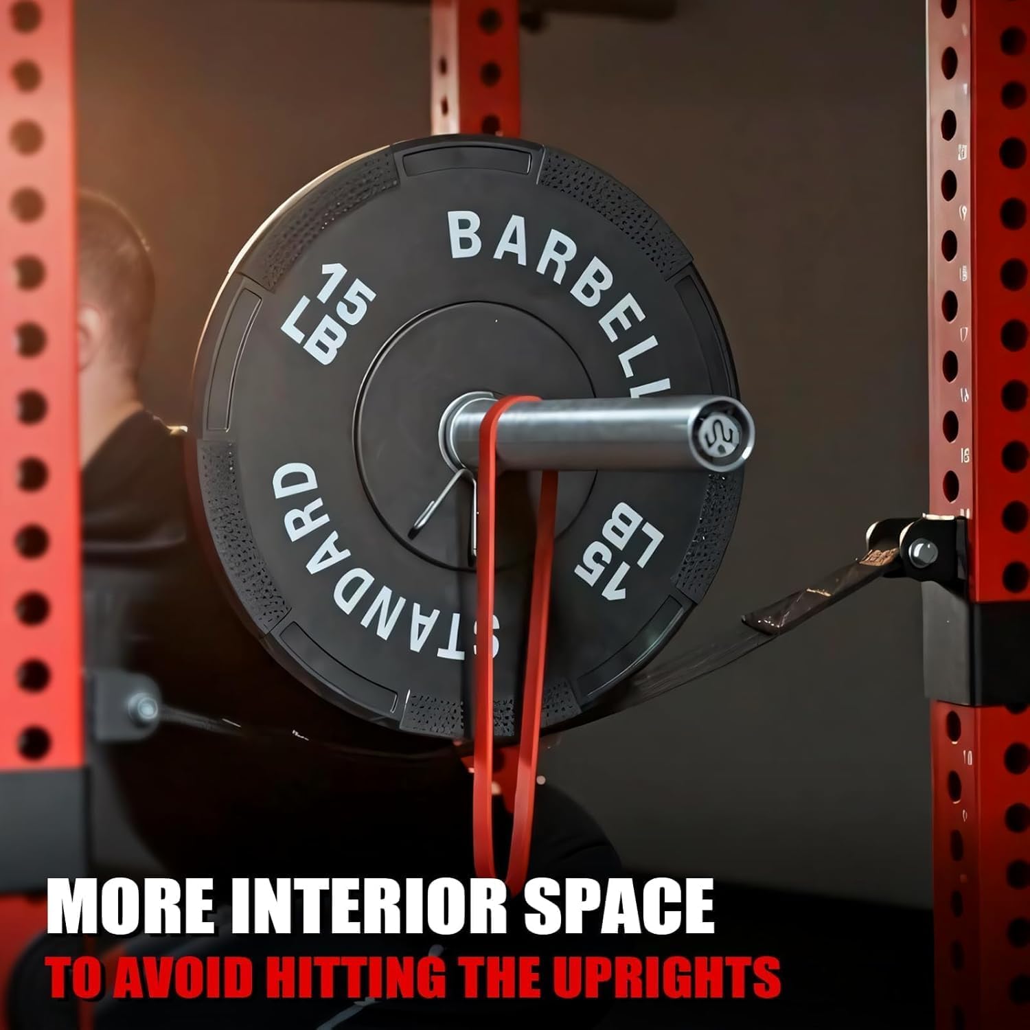 Mikolo 3"x3" Power Cage, Multi-Function Power Rack with LAT Pull Down Pulley System, Commercial Squat Rack for Home Gym with 3x3 Attachment, 1500 lbs Weight Capacity