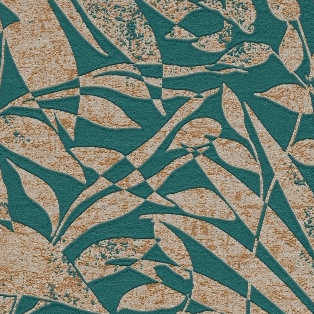 Estahome Behang Vintage Bloemen Groen En Okergeel - 53 Cm X 10.05 M - 139379