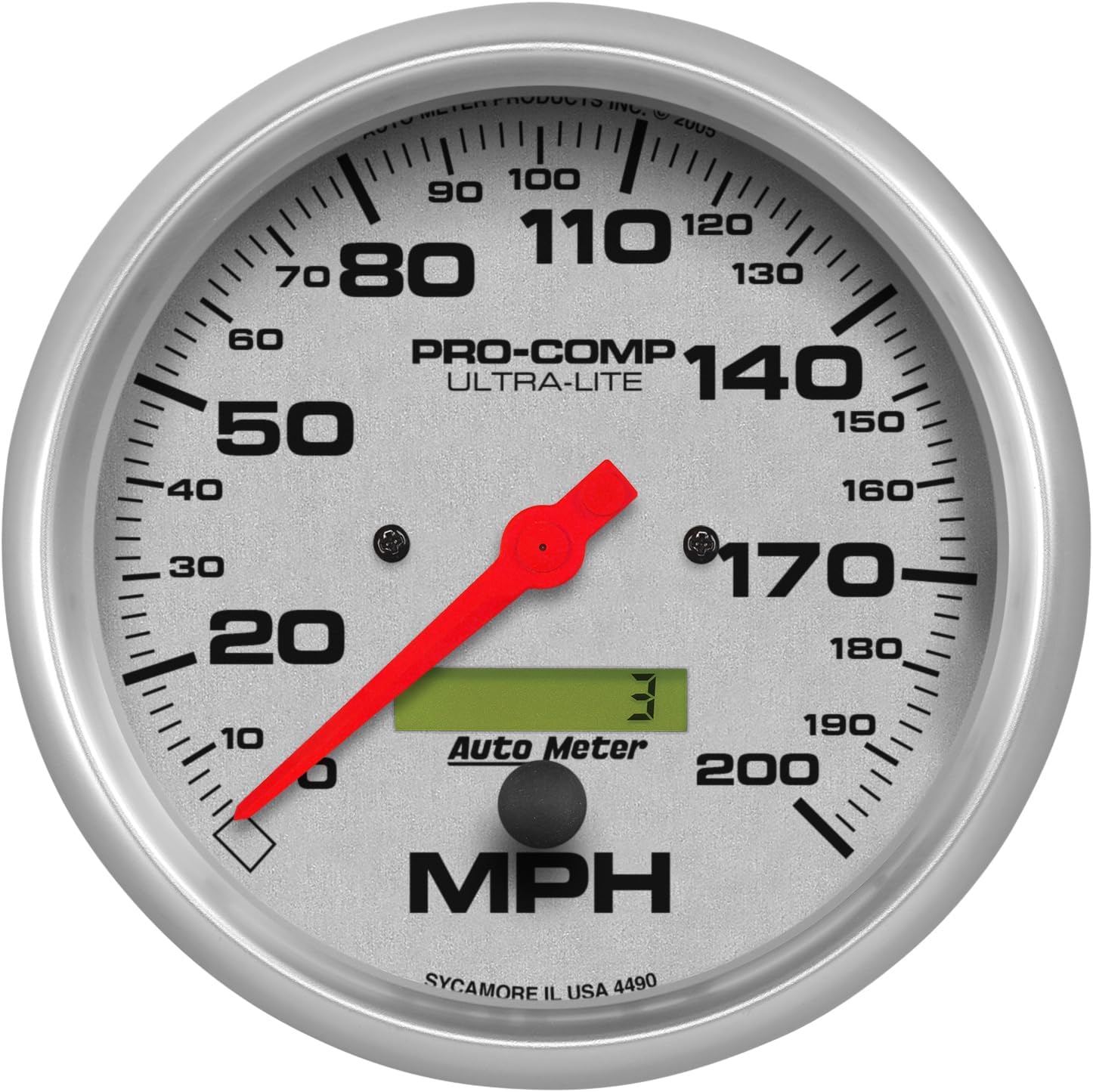 Auto Meter 4490 Ultra-Lite In-Dash Electric Speedometer