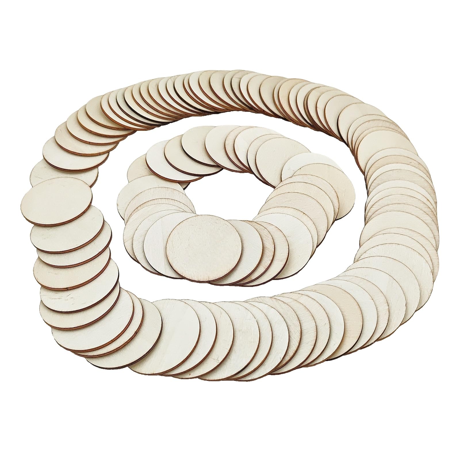 IVEI - 10 Magneti Rotondi In Legno MDF 3 Mm Per Fai Da Te - Base Per Decoupage, Resina E Decorazioni - 3