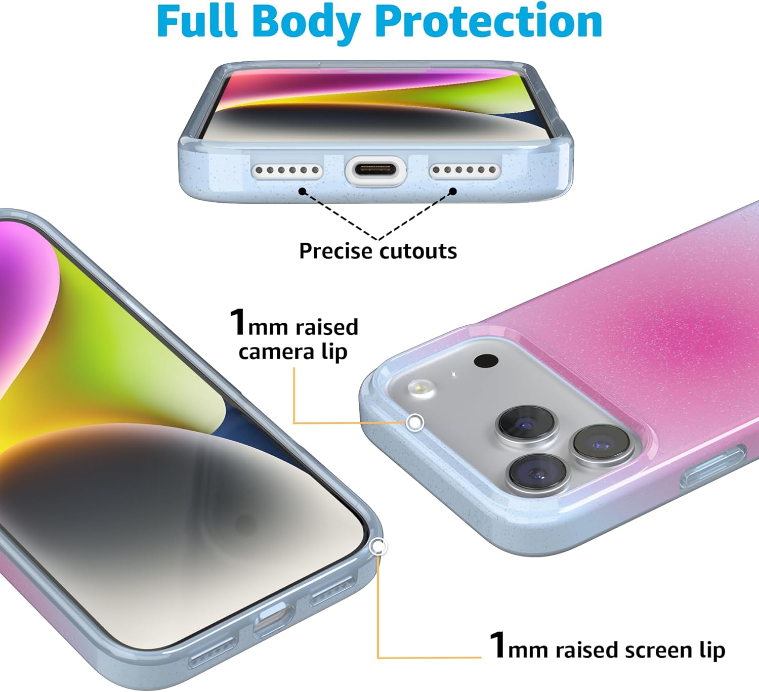 Casely iPhone 17 Pro Max Case | Radiant Love | Pink Aura | Compatible with MagSafe | Classic Ultra Slim Design