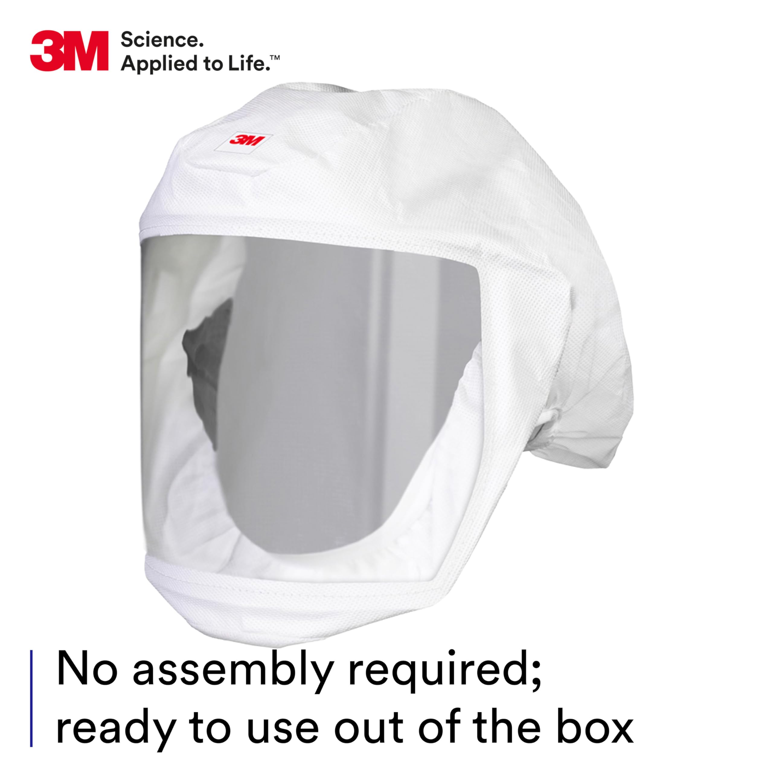 Versaflo 3M (S-133L-5) - Funda para cabeza con suspensión de cabeza integrada, S-133L-5, color blanco, mediano/grande