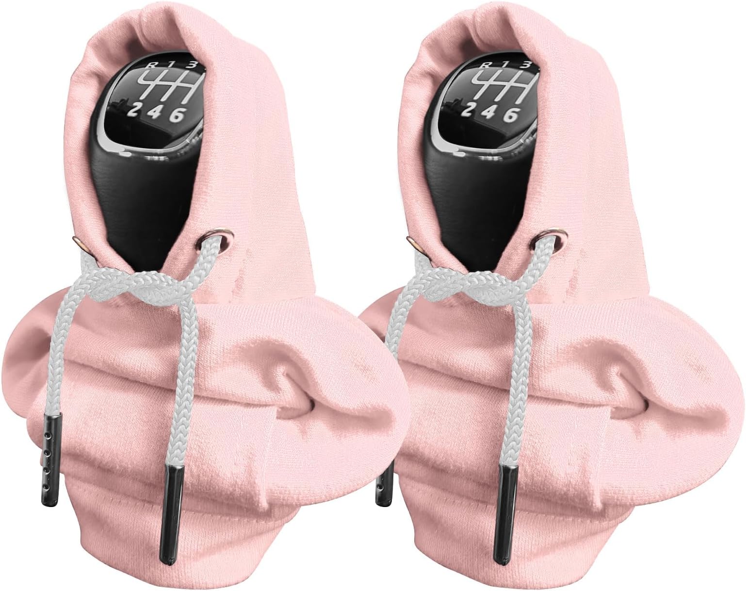 Kutyun 2PCS Gear Shift Hoodie, Universal Car Shift Knob Cover, Automotive Interior Cute Gadgets, Car Accessories and Decorations Mini Hoodie for Car Shifter