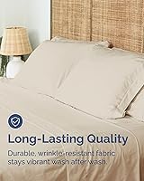 Vista 481 de Sábana encimera de bolsillo profundo, más suave que el algodón egipcio, 1 sábana encimera para colchón tamaño Queen